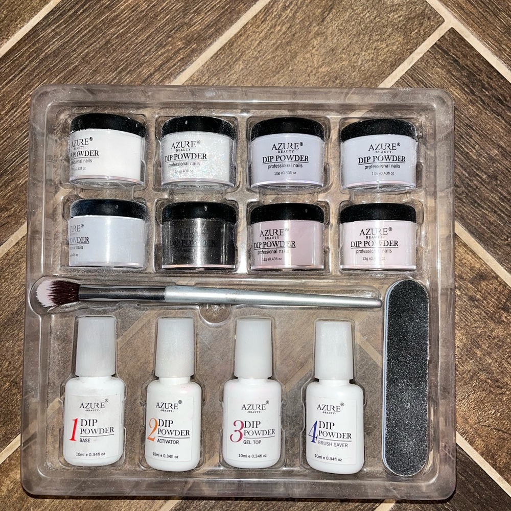 AZURE Nude Gray Dip Powder Kit